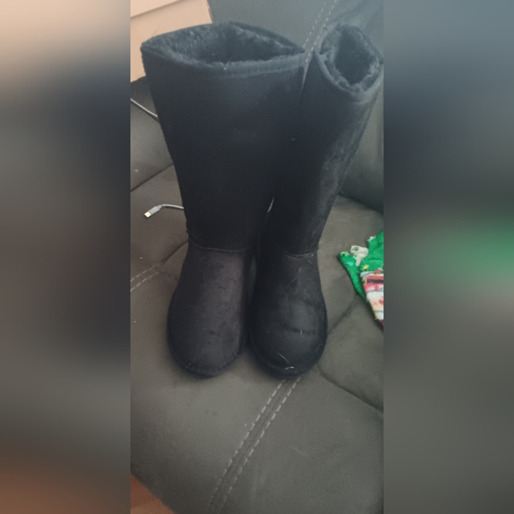 Après Black Faux Fur Lined Boots